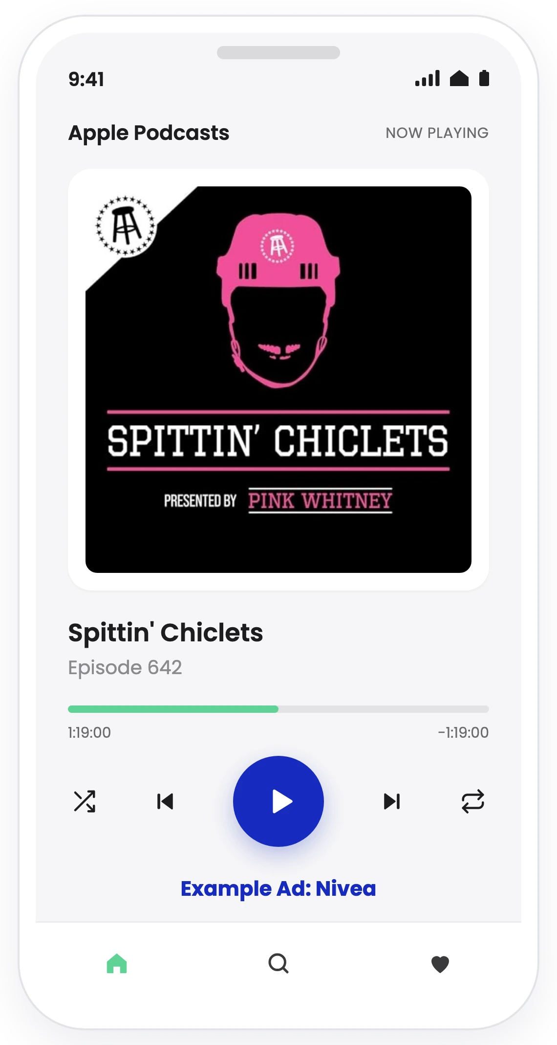 Nivea ad on Spittin Chiclets
